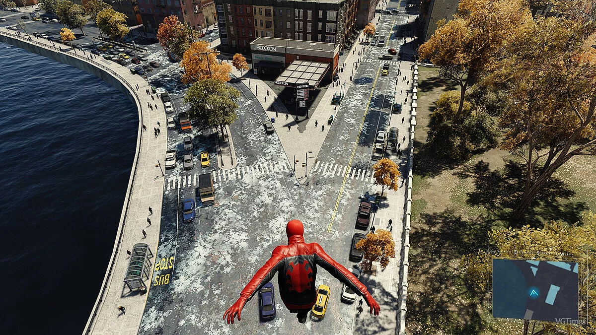 Marvel's Spider-Man Remastered — Заснеженные дороги