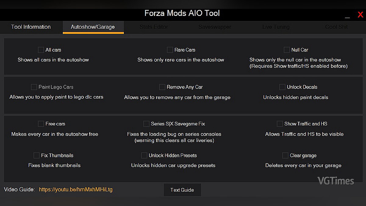 Чит-Мод — Forza Mods AIO Tools [0.0.0.50]