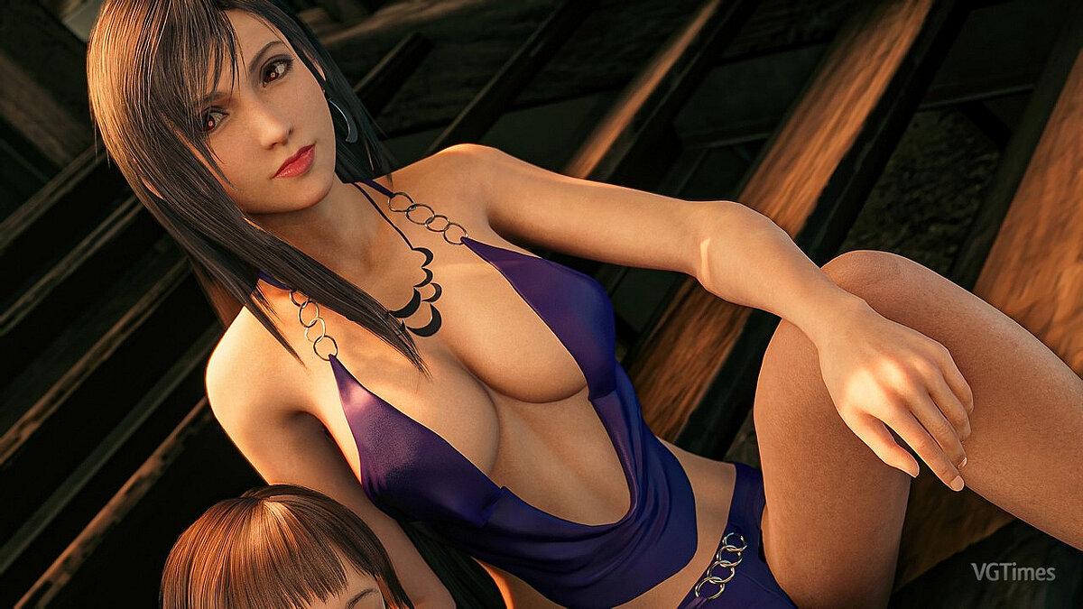 Final Fantasy VII Remake — Новое фиолетовое платье для Тифы