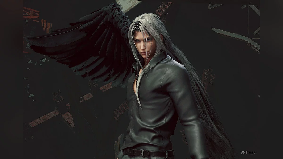 Final Fantasy VII Remake — Сефирот в черной рубашке и очках