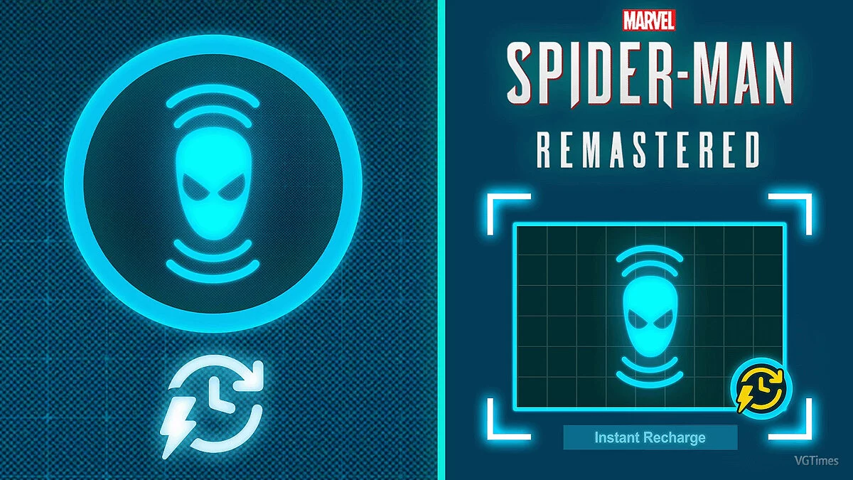 Marvel's Spider-Man Remastered — Мгновенная перезарядка энергии костюма