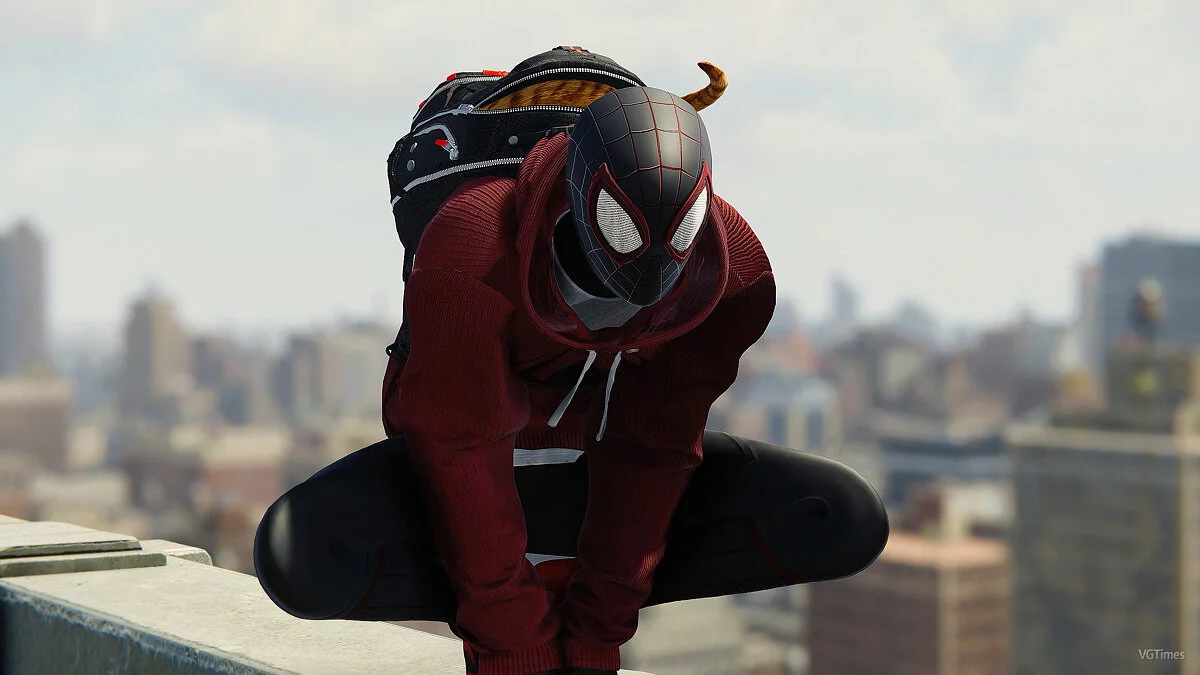 Marvel's Spider-Man Remastered — Костюм Майлза с котом