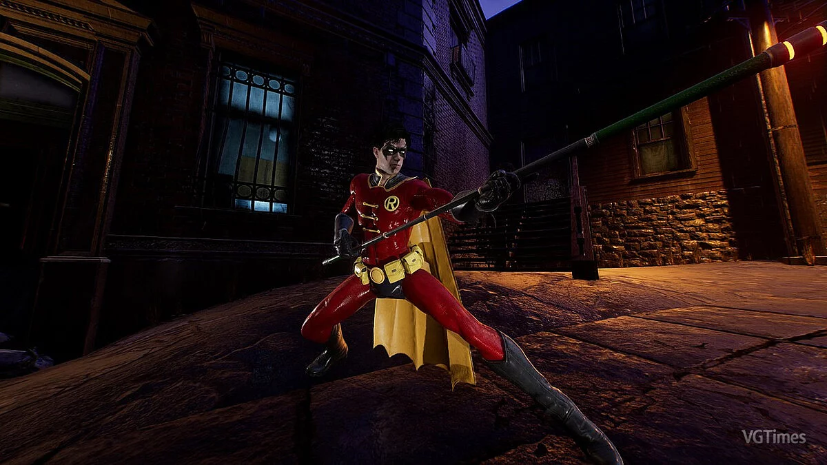 Gotham Knights — Робин в костюме из игры Arkham Knight