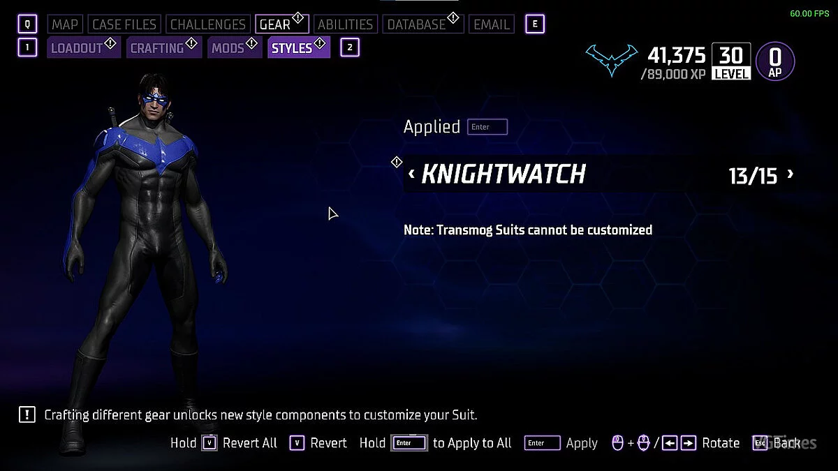 Gotham Knights — Костюм Найтвинга от Тома Тейлора