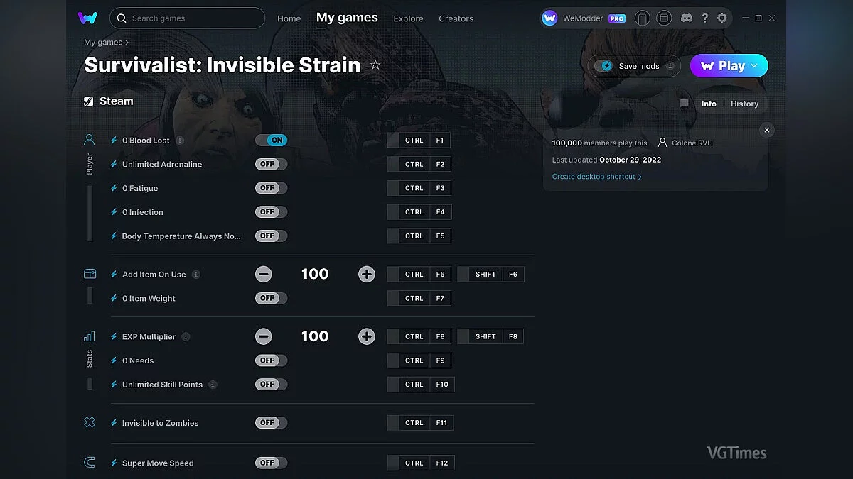 Survivalist: Invisible Strain — Трейнер (+12) от 29.10.2022 [WeMod]