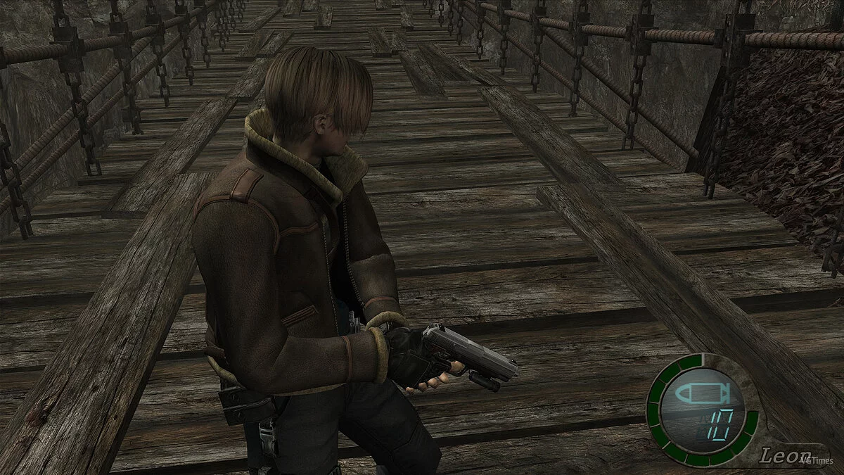 Resident Evil 4 (2005) — Анимация опущенного оружия