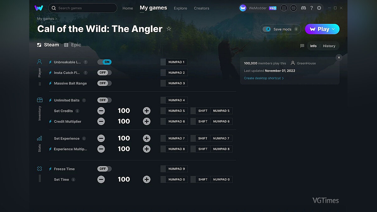 Call of the Wild: The Angler — Трейнер (+10) от 01.11.2022 [WeMod]