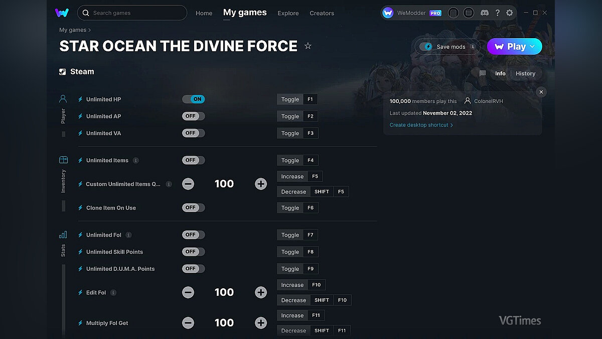 Star Ocean: The Divine Force — Трейнер (+15) от 02.11.2022 [WeMod]