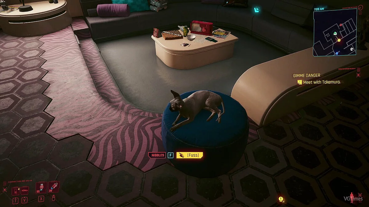 Cyberpunk 2077 — Возможность погладить кота