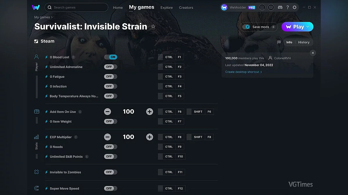 Survivalist: Invisible Strain — Трейнер (+12) от 04.11.2022 [WeMod]