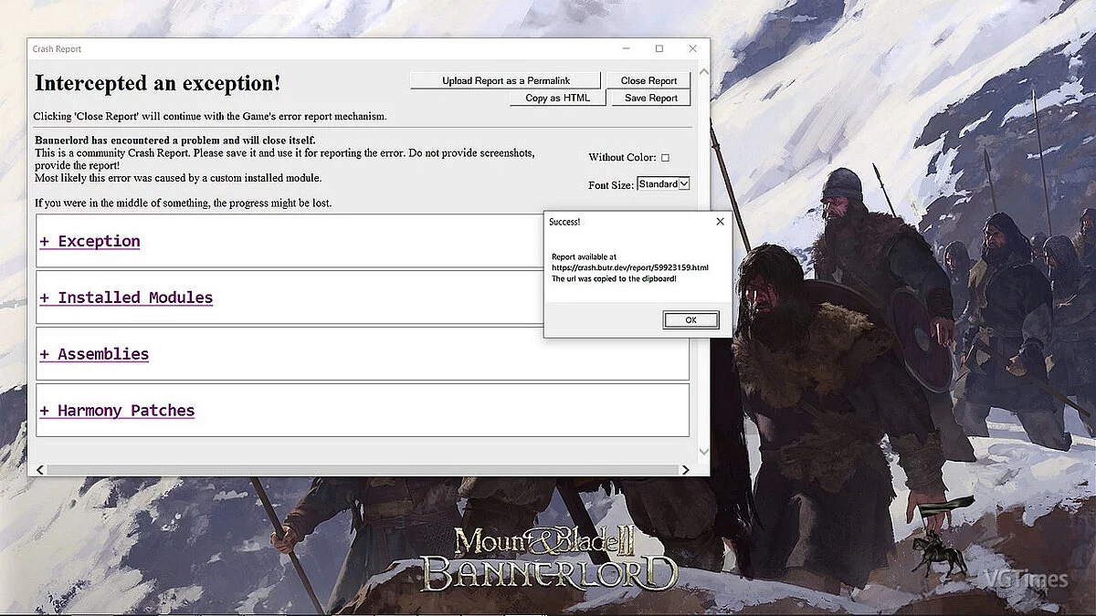 Mount &amp; Blade 2: Bannerlord — ButterLib - библиотека расширений