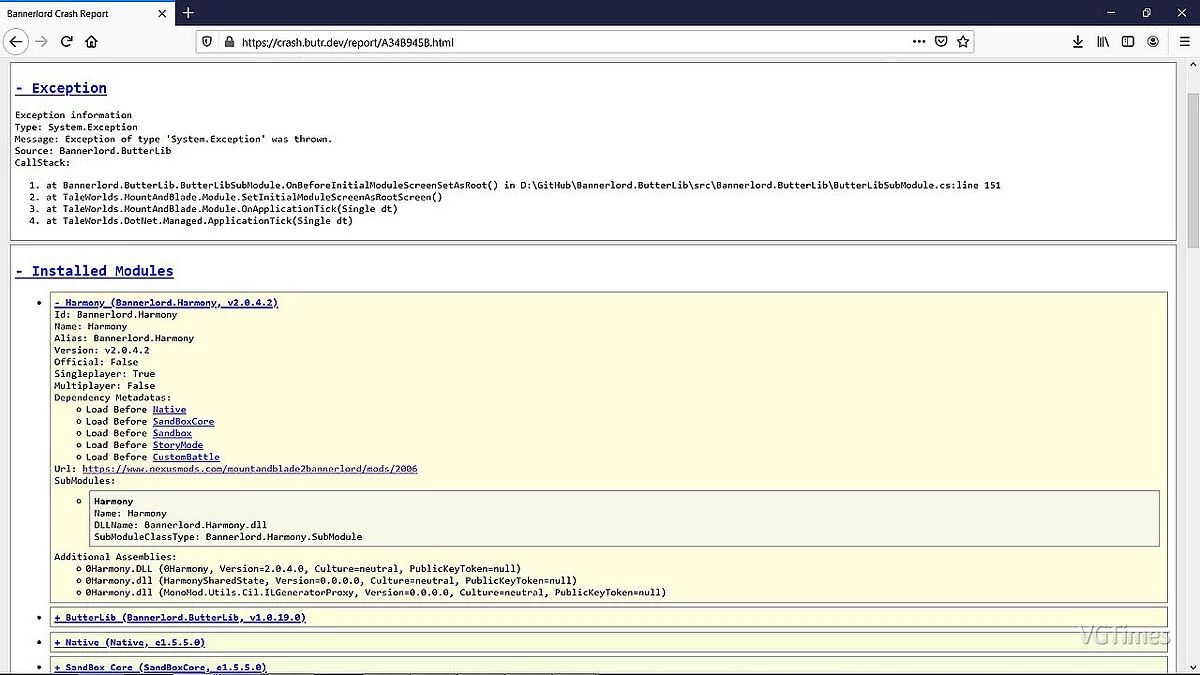 Mount &amp; Blade 2: Bannerlord — ButterLib - библиотека расширений
