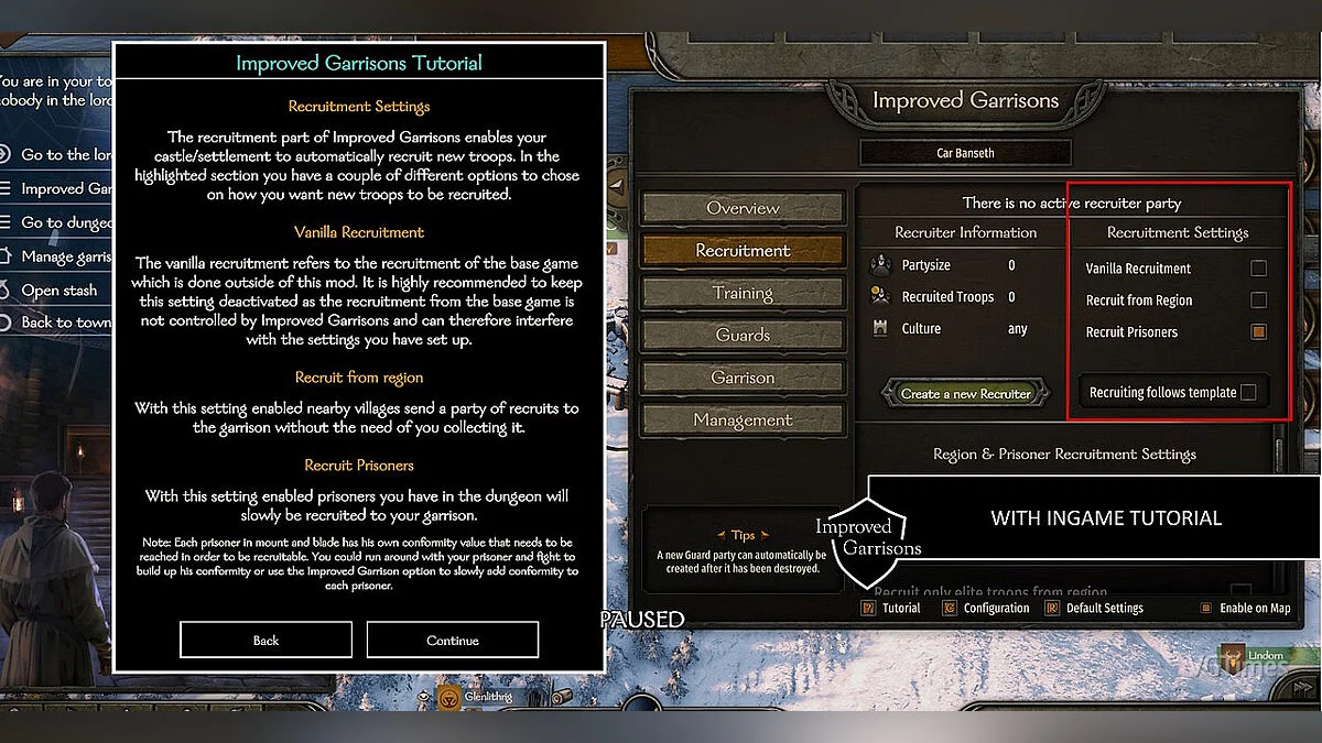 Mount & Blade 2: Bannerlord — Улучшенные гарнизоны
