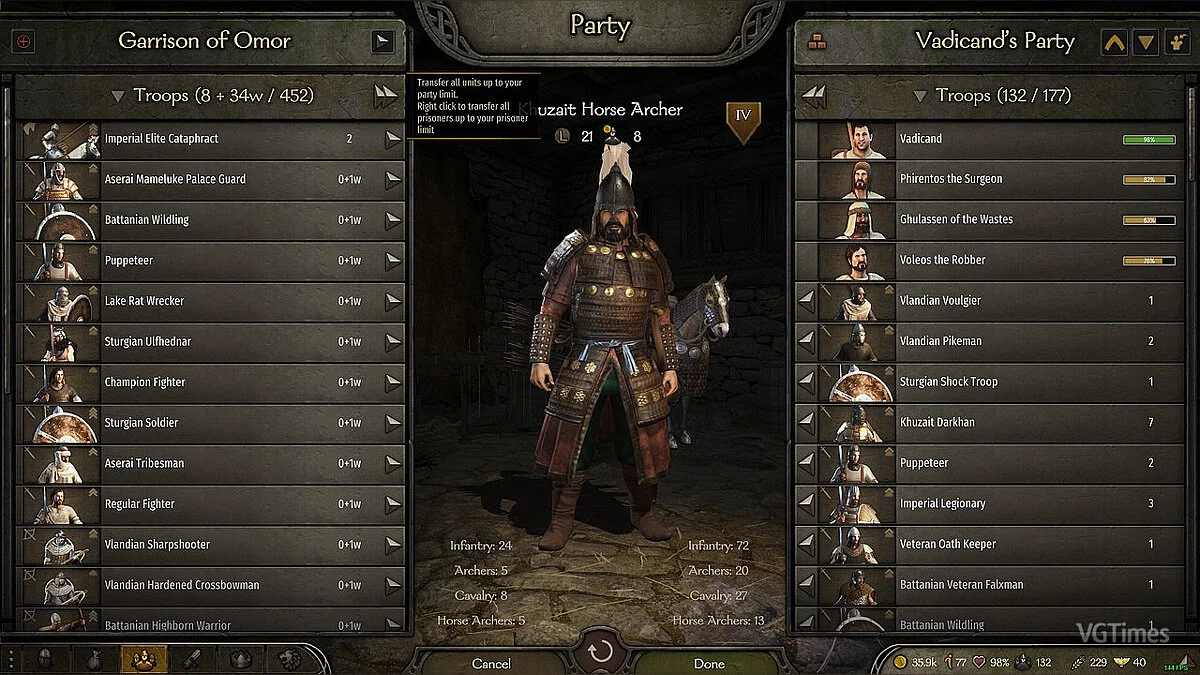 Mount & Blade 2: Bannerlord — Улучшения экрана группы