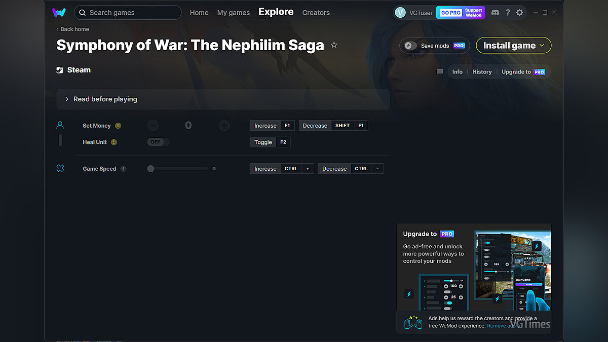Symphony of War: The Nephilim Saga — Трейнер (+3) от 09.11.2022 [WeMod]