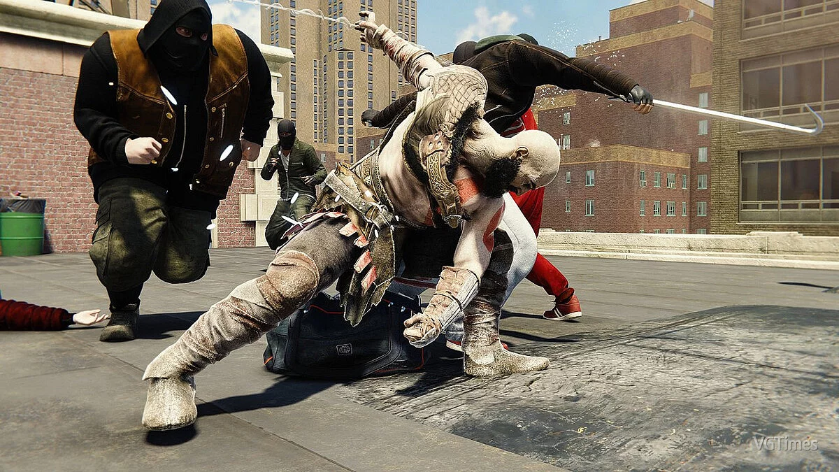 Marvel's Spider-Man Remastered — Кратос из игры God of War
