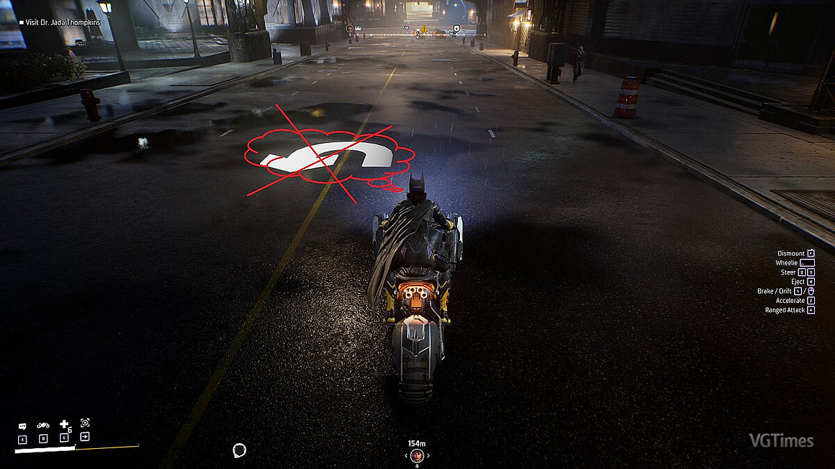 Gotham Knights — Отключение GPS на бэтцикле