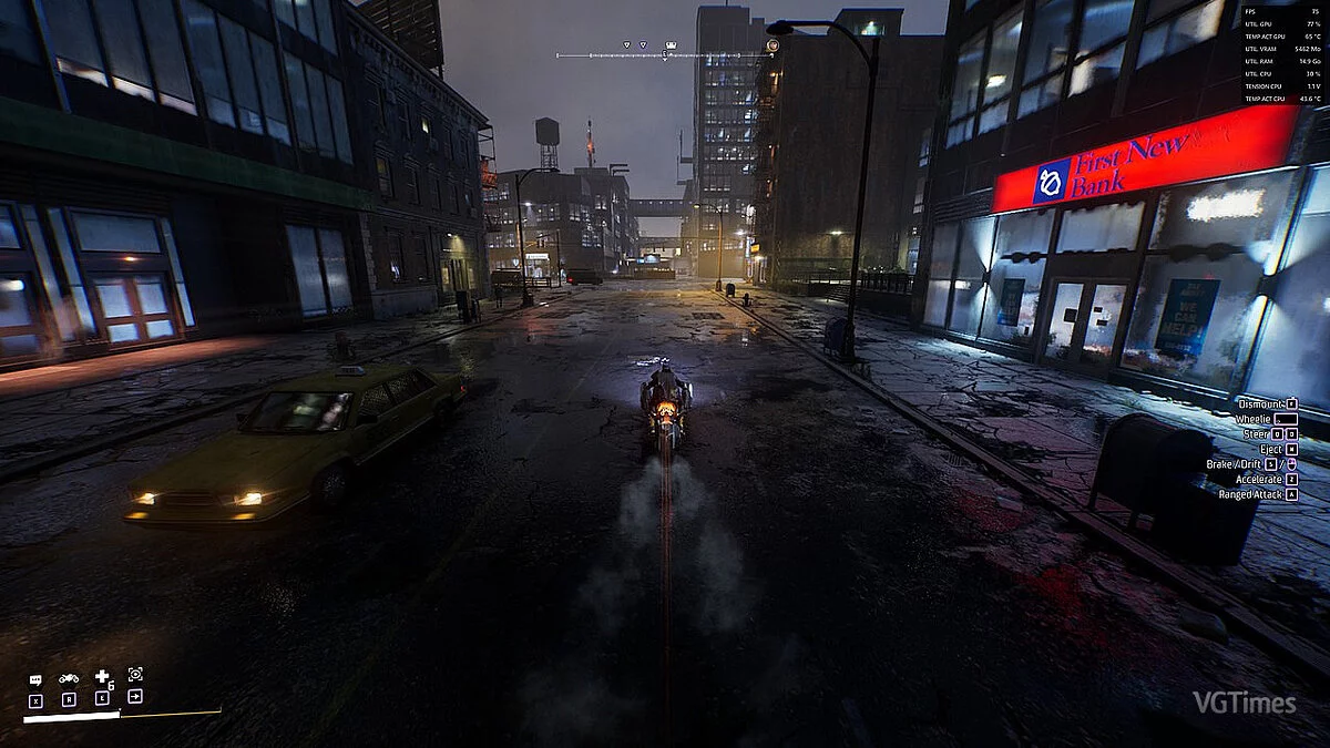 Gotham Knights — Увеличенное расстояние камеры на бэтцикле