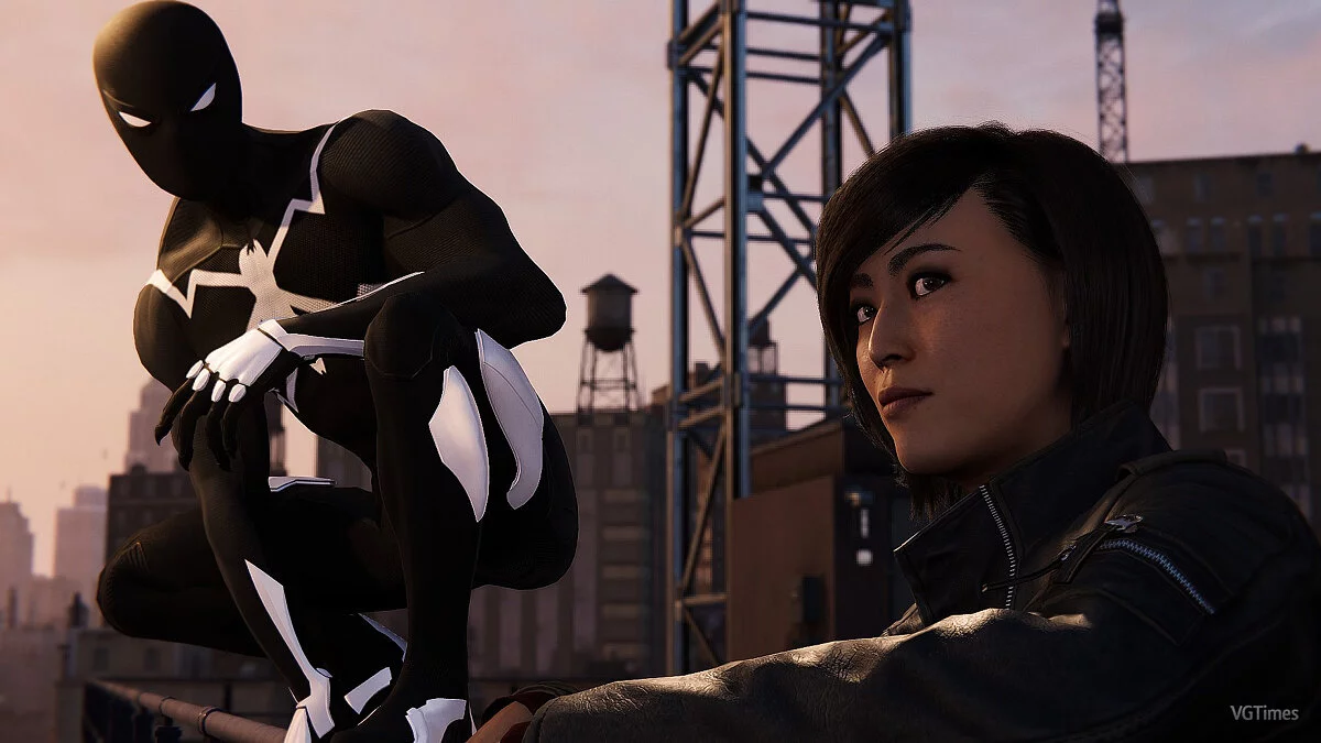 Marvel&#039;s Spider-Man Remastered — Гибридный черный тканевый костюм