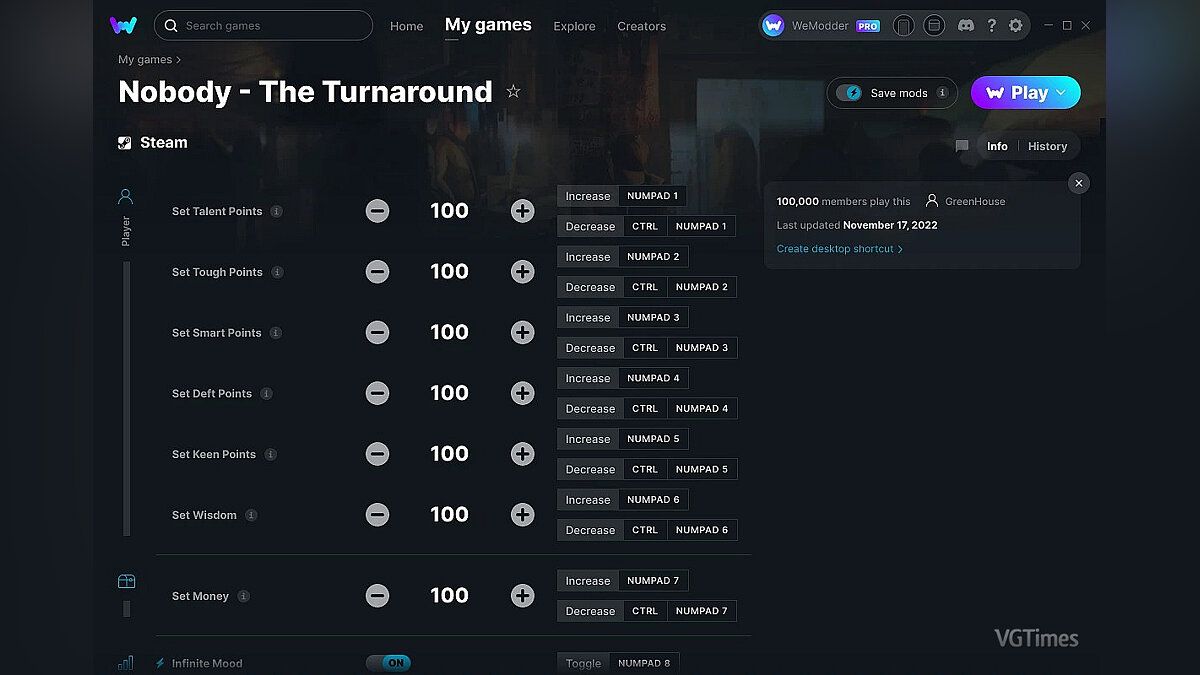 Nobody - The Turnaround — Трейнер (+23) от 17.11.2022 [WeMod]