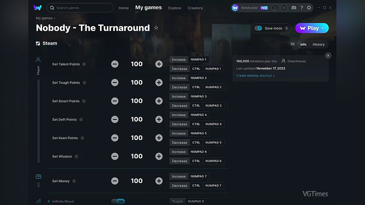 Nobody - The Turnaround — Трейнер (+23) от 17.11.2022 [WeMod]