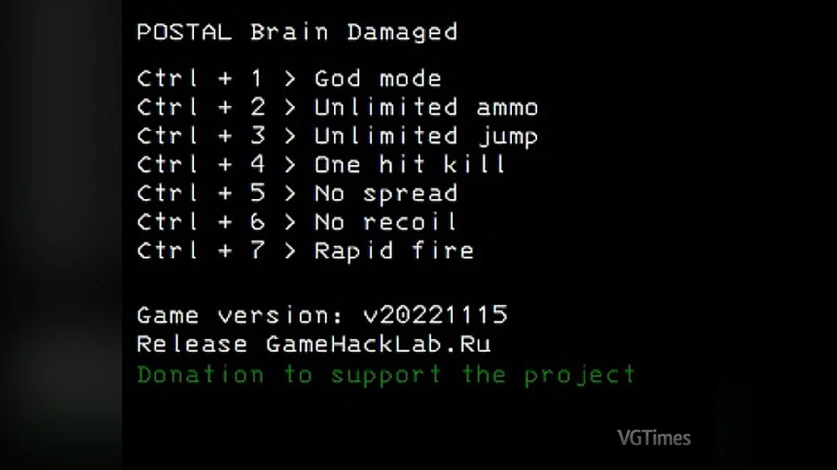 Postal: Brain Damaged — Трейнер (+7) [v20221115]