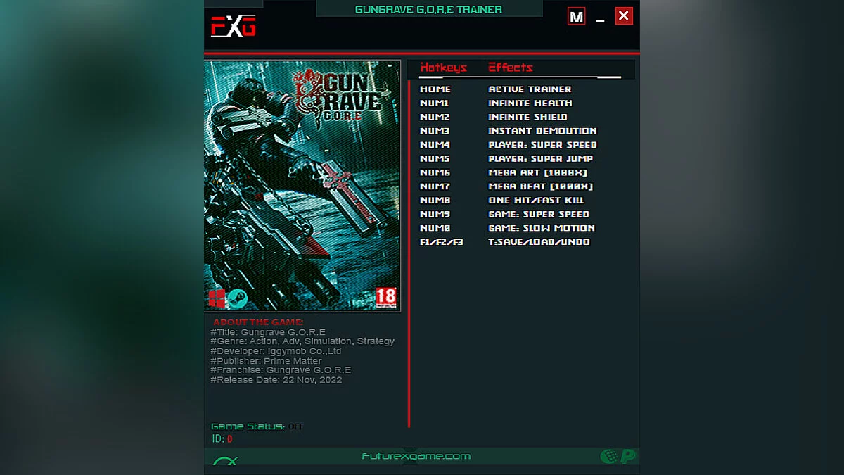 Gungrave G.O.R.E — Трейнер (+11) [UPD: 22.11.2022]