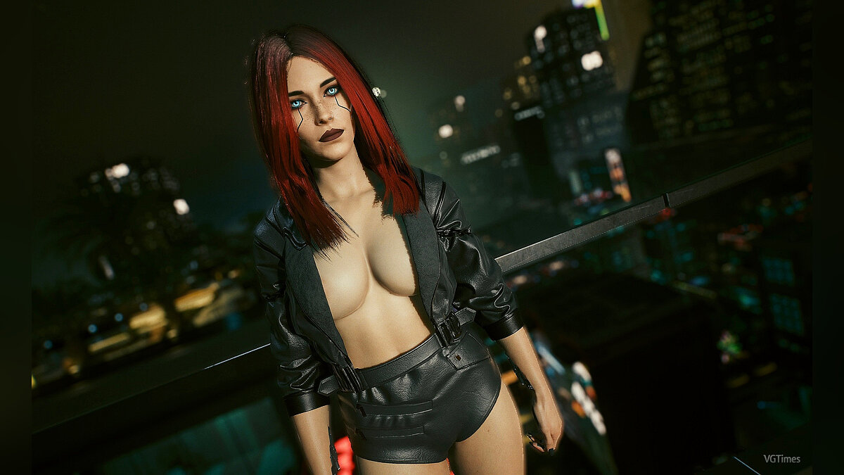 Cyberpunk 2077 — Рыжая дама с большой грудью