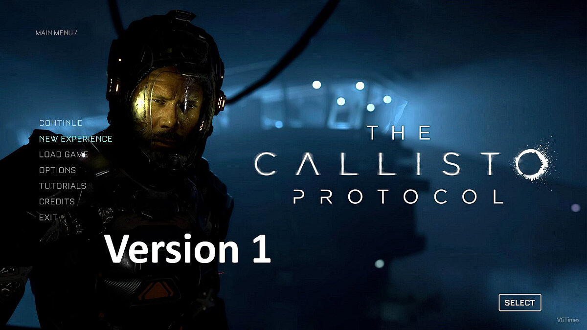 The Callisto Protocol — Не анимированное главное меню
