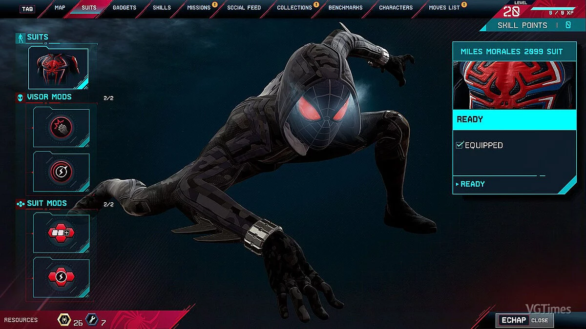 Marvel&#039;s Spider-Man: Miles Morales — Камуфляжный костюм 2099