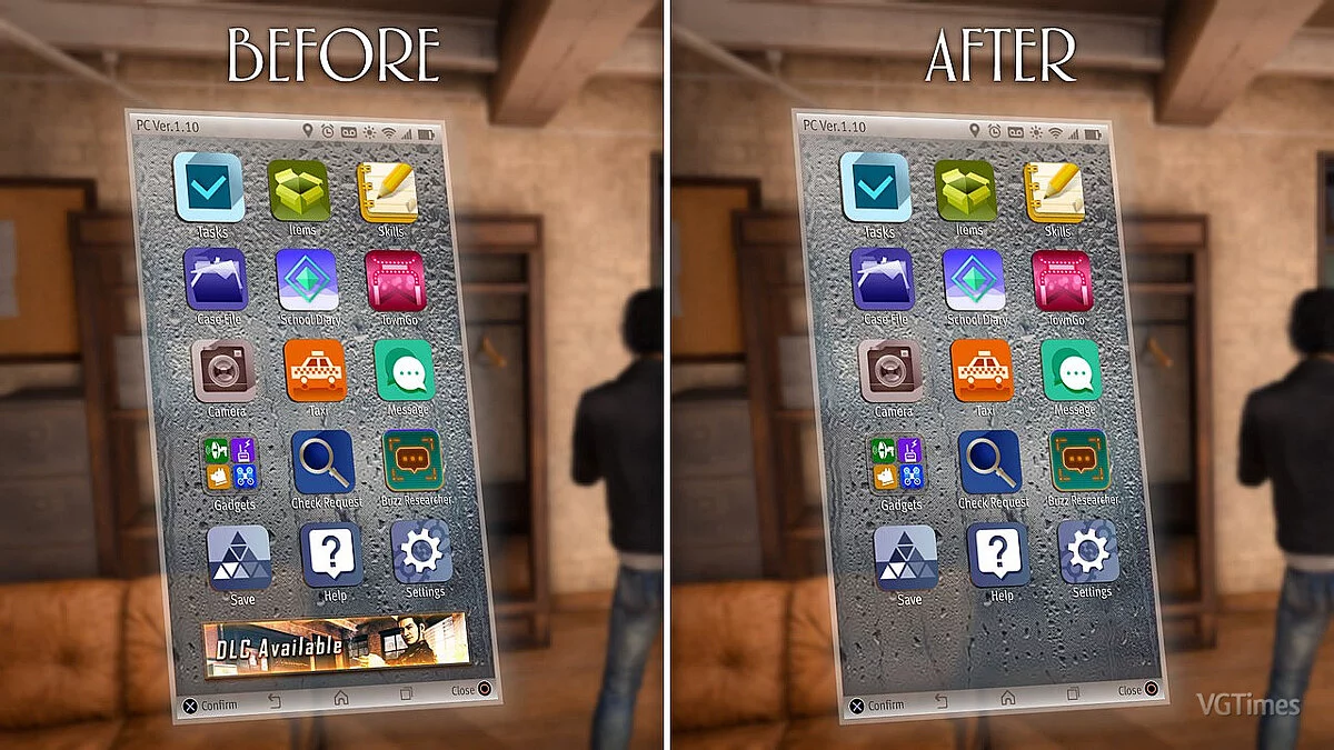 Lost Judgment — Отключение рекламы во время паузы