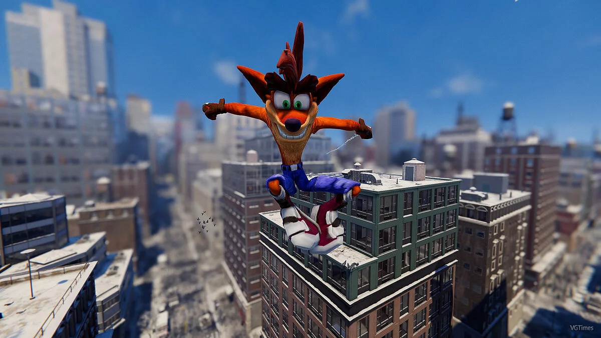 Marvel&#039;s Spider-Man: Miles Morales — Крэш Бандикут (новый костюм)