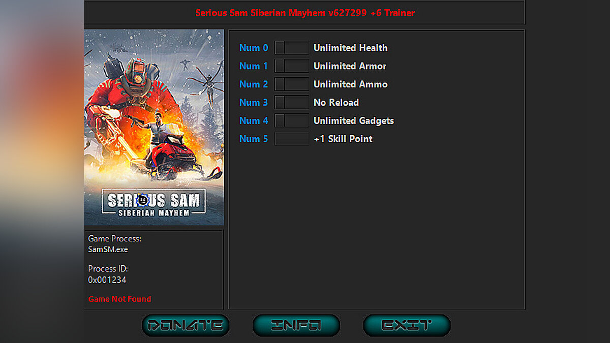 Serious Sam: Siberian Mayhem — Трейнер (+6) [627299]