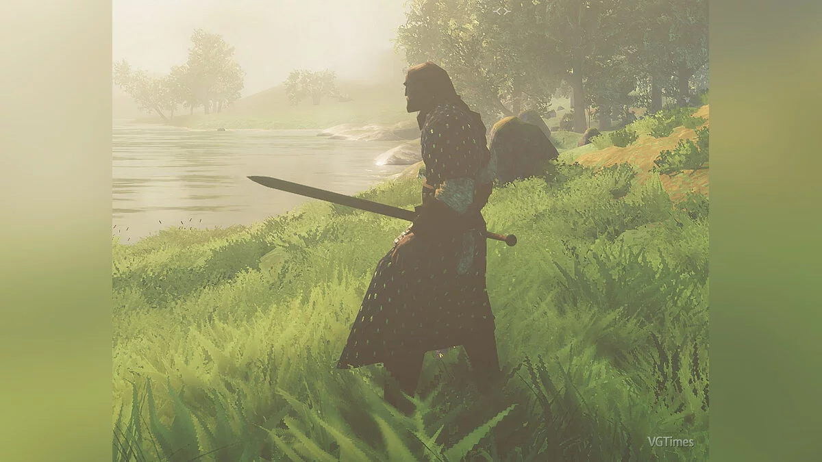 Valheim — Рыцарский меч из черного металла