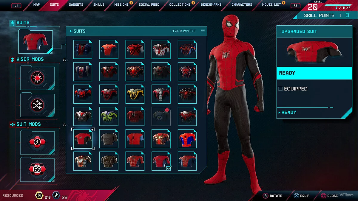 Marvel's Spider-Man: Miles Morales — Полный набор костюмов из игры Spider-Man Remastered