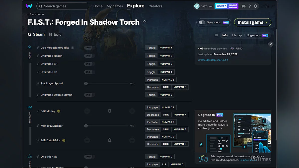 F.I.S.T.: Forged in Shadow Torch — Трейнер (+12) от 29.12.2022 [WeMod]