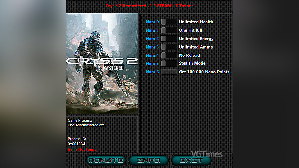 Crysis Remastered Trilogy — Трейнер (+7) [1.2/Steam - Epic Games] (Crysis 2 Remastered)