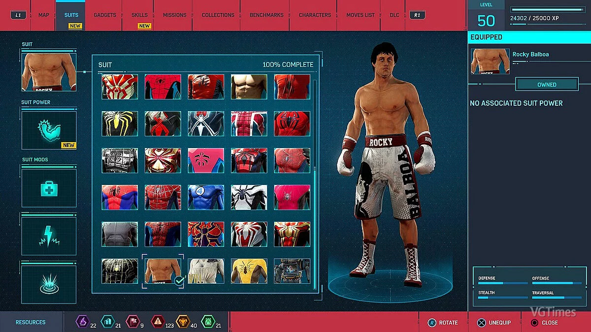 Marvel&#039;s Spider-Man Remastered — Рокки Бальбоа (новый слот)