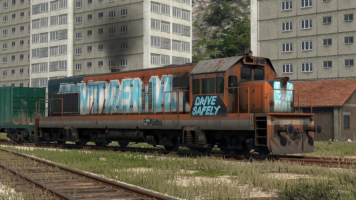 Derail Valley — Раскраска граффити для DE6