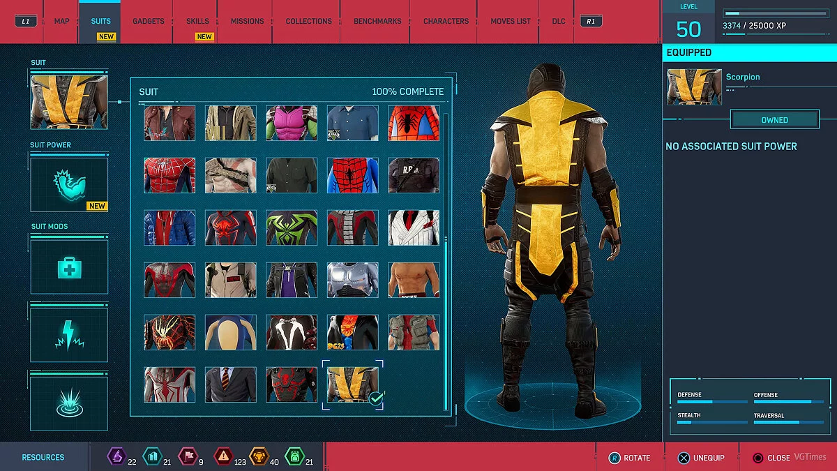 Marvel&#039;s Spider-Man Remastered — Скорпион (Mortal Kombat 11)