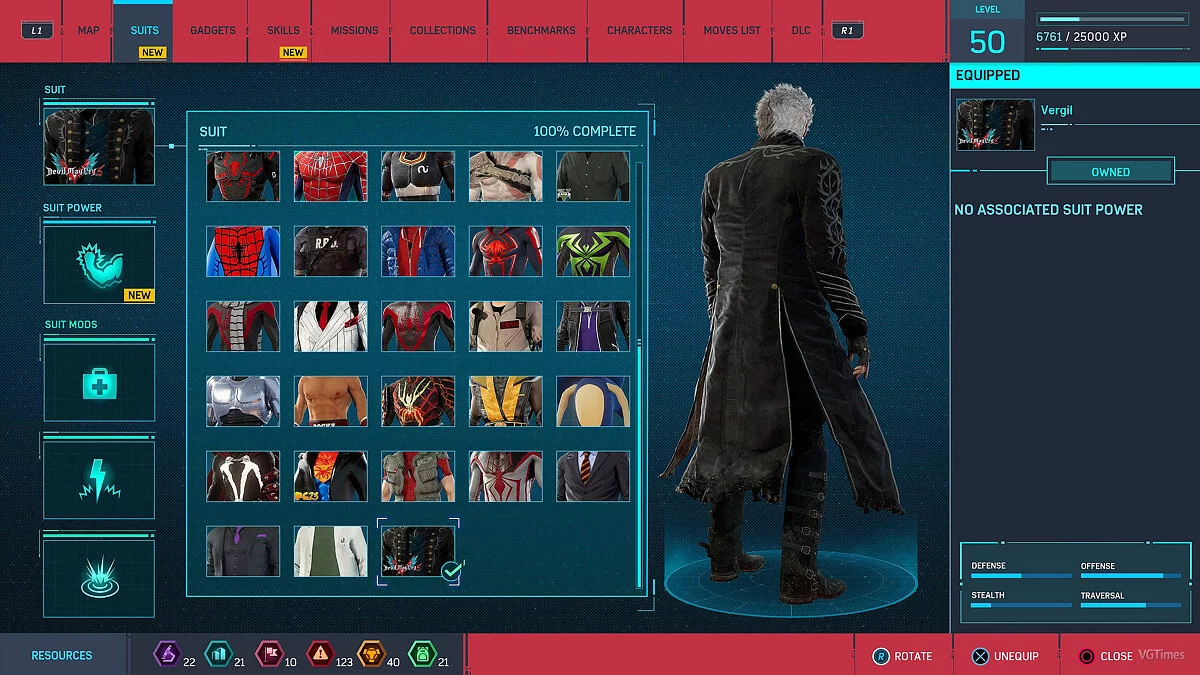 Marvel's Spider-Man Remastered — Вергилий из игры Devil May Cry 5