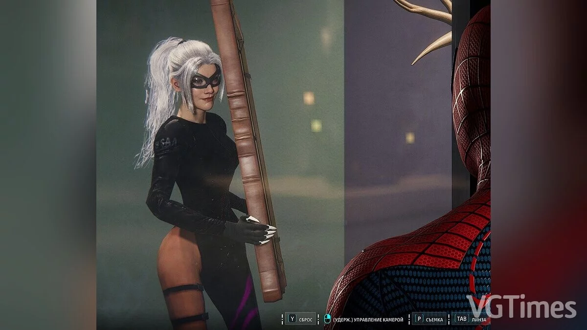 Marvel&#039;s Spider-Man Remastered — Черная кошка в костюме Джессики из игры Resident Evil Revelations