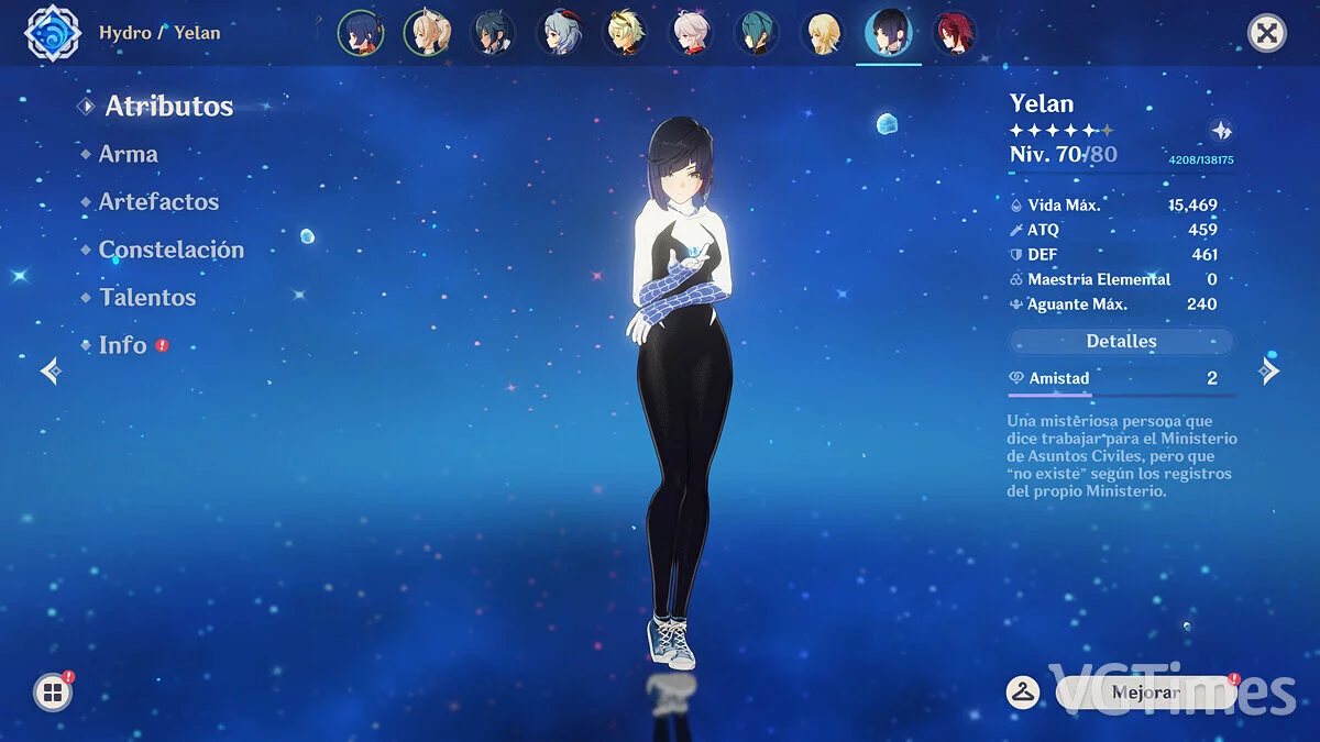 Genshin Impact — Елан в костюме Гвен-паука