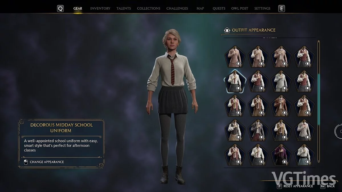 Hogwarts Legacy — Короткие юбки для школьной формы