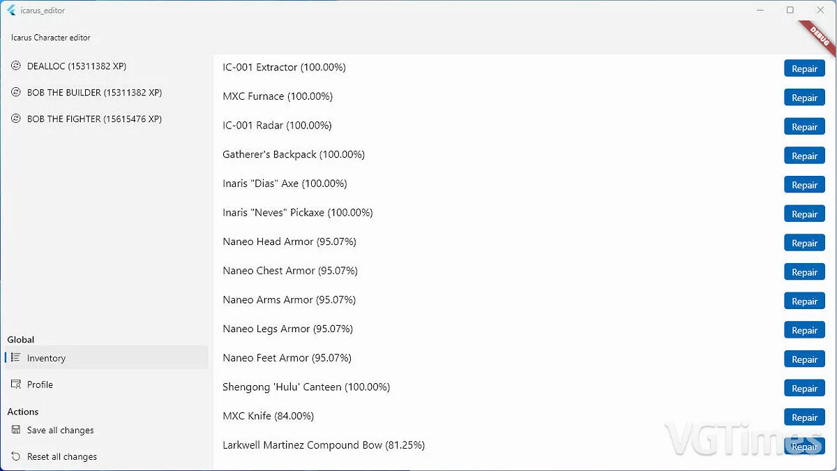 Icarus — Редактор сохранений [0.0.5]