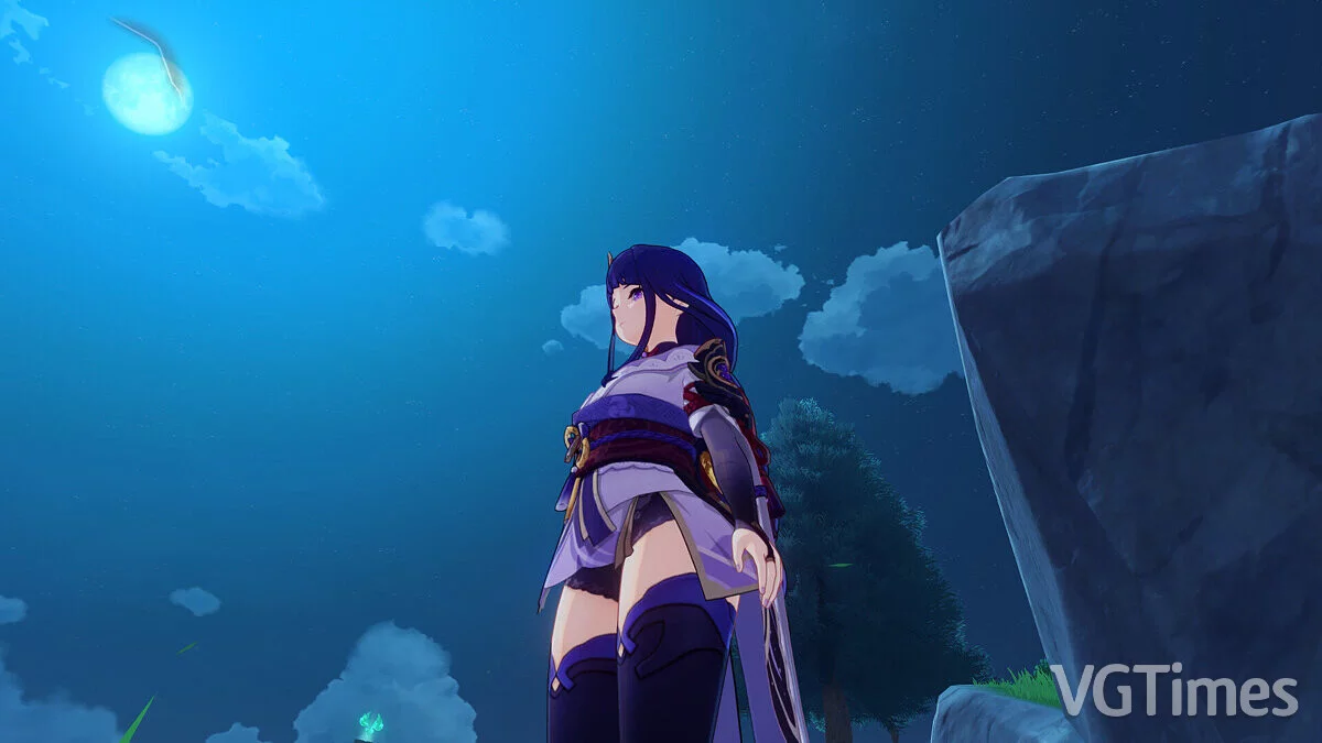 Genshin Impact — Рейден с увеличенной грудью и попой