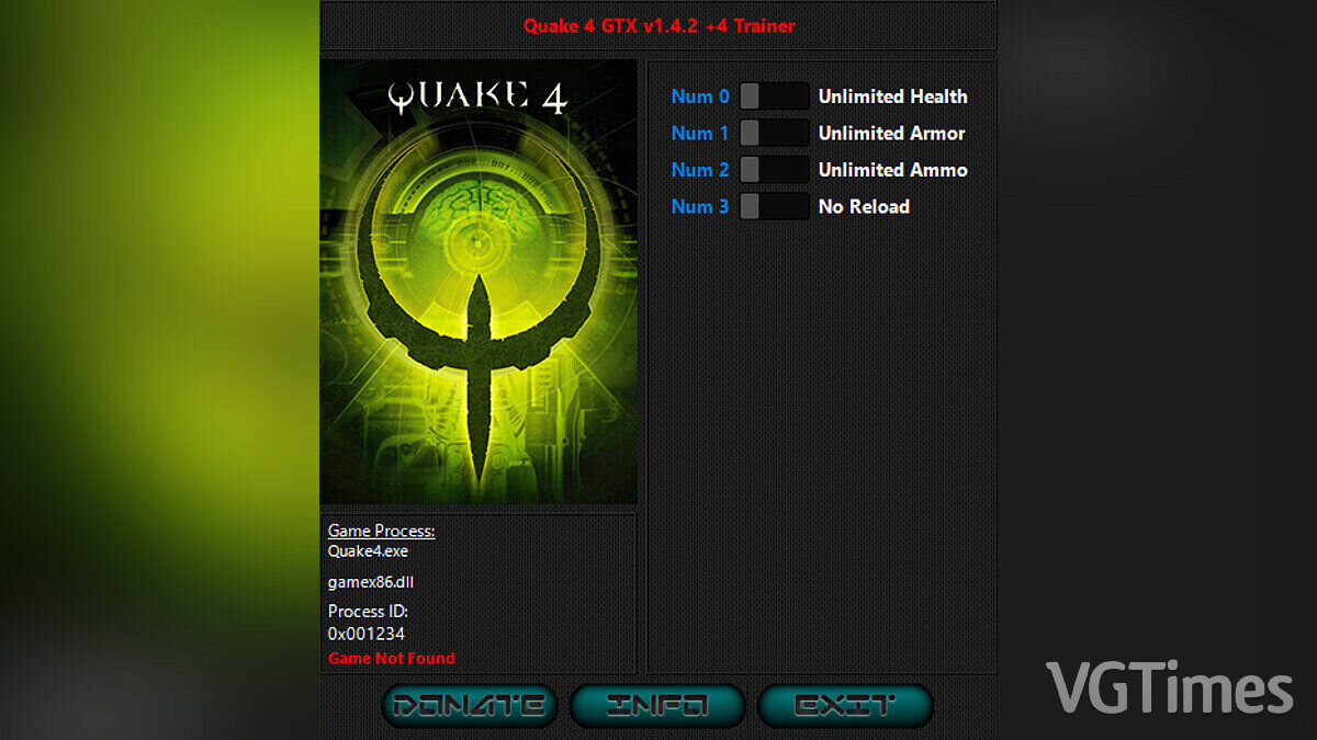 Quake 4 — Трейнер (+4) [1.4.2]