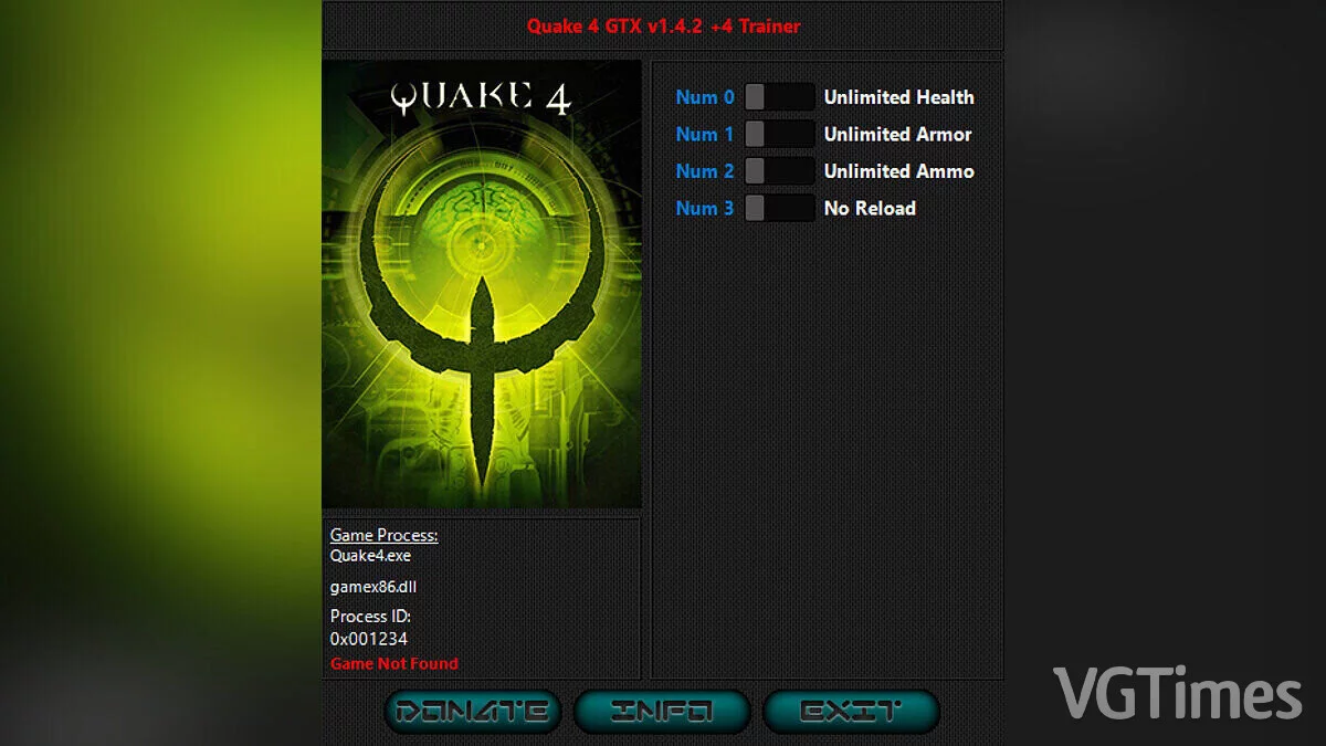 Quake 4 — Трейнер (+4) [1.4.2]