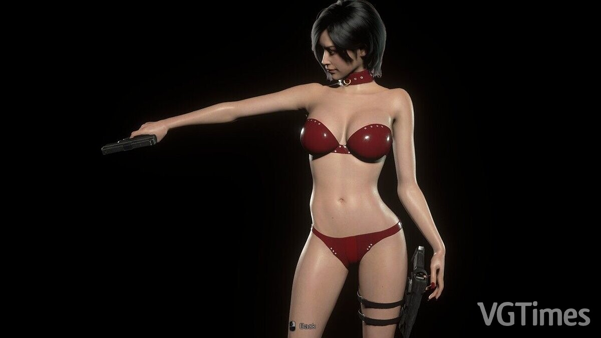 Resident Evil 4 Remake (2023) — Ада в красном кожаном бикини (с физикой груди и попы)