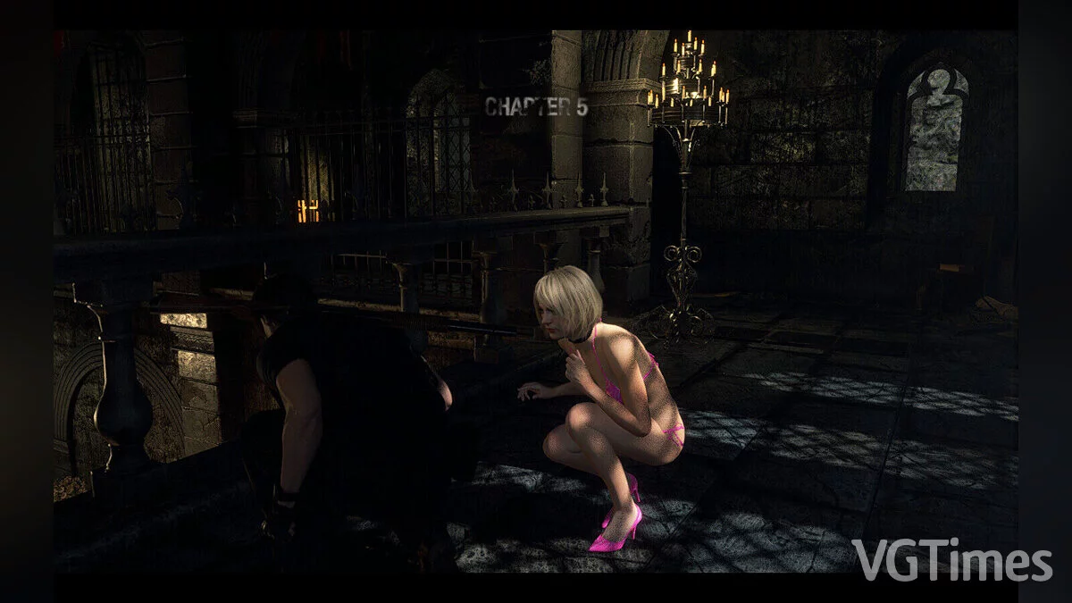 Resident Evil 4 Remake (2023) — Ashley Bikini — Эшли в бикини